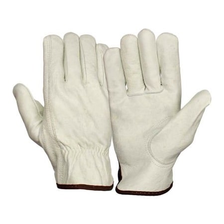 Pyramex Value Cow Leather Driver Gloves with Keystone Thumb, Size Medium - Pkg Qty 12 GL2001KM